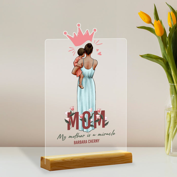 Personalized Acrylic Mother's Day Photo Stand, Souvenir,Friend, Sibling,Special Gift,Family Gift,Birthday, Mom,Acrylic Plexiglass Decoration