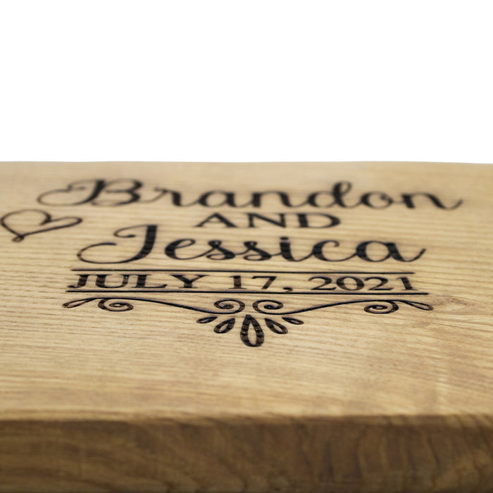 Personalized Cutting Board, Presentation Board,Personalized Wedding Gift,Chestnut Wood Board,Cutting Board,Engraving Embroidered Custom Gift