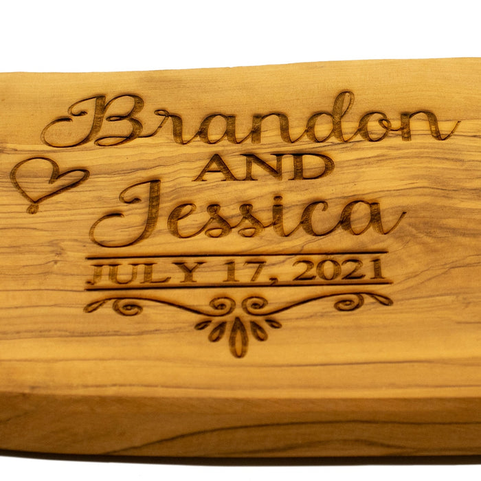 Personalized Cutting Board, Presentation Board,Personalized Wedding Gift, Olive Wood Board, Cutting Board, Engraving Embroidered Custom Gift