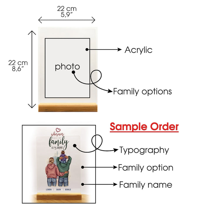 Personalized Acrylic Photo Stand, Family Photo, Wedding, Souvenir, Special Gift for Mom and Dad, Acrylic Plexiglass Table top Decoration