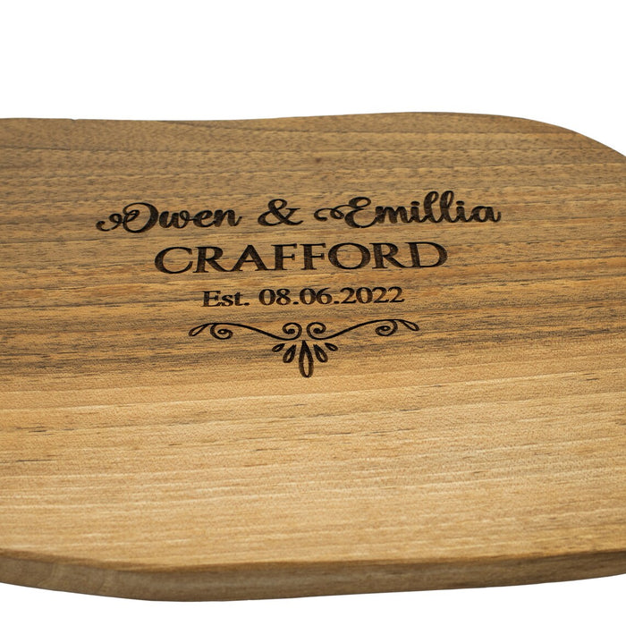 Personalized Cutting Board, Presentation Board, Rustic Board, Personalized Wedding Gift, Walnut Wood Board,Engraving Embroidered Custom Gift