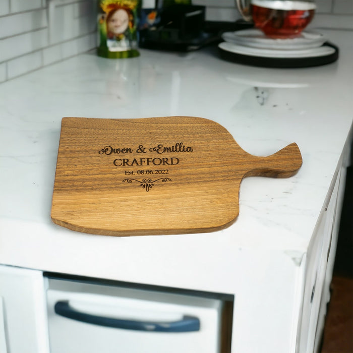 Personalized Cutting Board, Presentation Board, Rustic Board, Personalized Wedding Gift, Walnut Wood Board,Engraving Embroidered Custom Gift