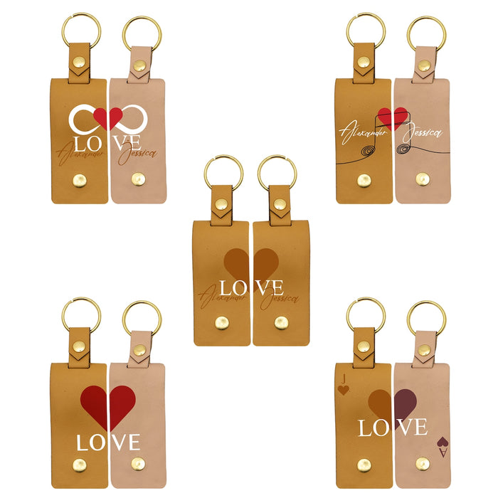 Personalized Printed Photo Keychain Set, Customized Keychain, Personalized Gift, Valentine's Day Photo Keychain, Valentine's Day Gift
