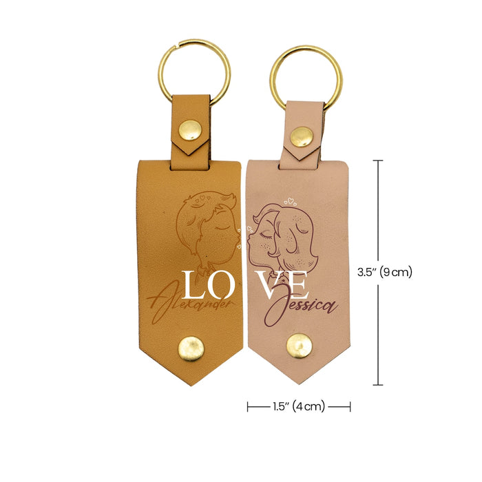 Personalized Printed Photo Keychain Set, Customized Keychain, Personalized Gift, Valentine's Day Photo Keychain, Valentine's Day Gift